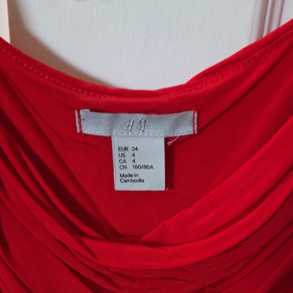 H&M Vibrant Red Backless Dress - Picture 2 of 6